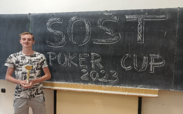 Víťaz SOŠT Poker CUP 2023 Samuel Butala