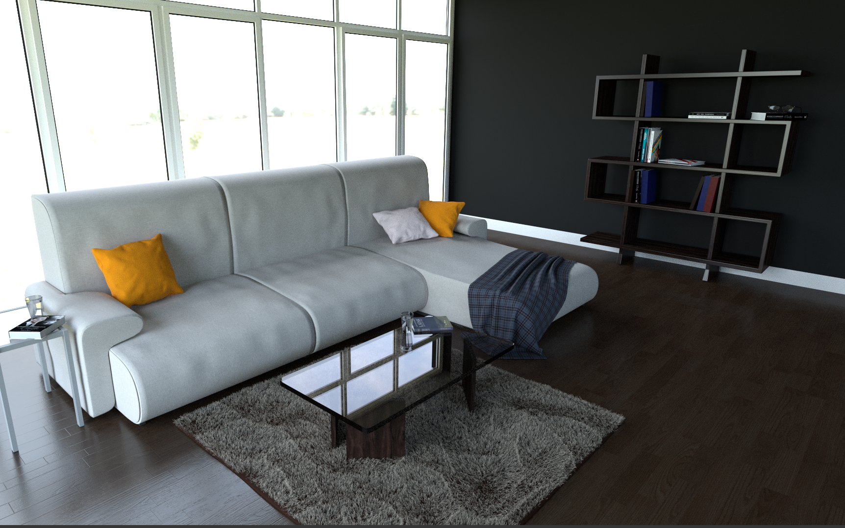 3D model obývacej izby
