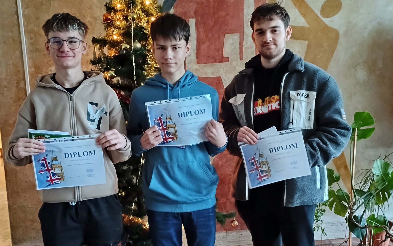 Víťazi školského kola olmpiády z anglického jazyka